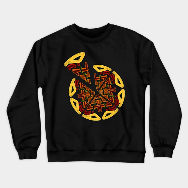 Pizza Time Crewneck Sweatshirt by DEMON LIMBS